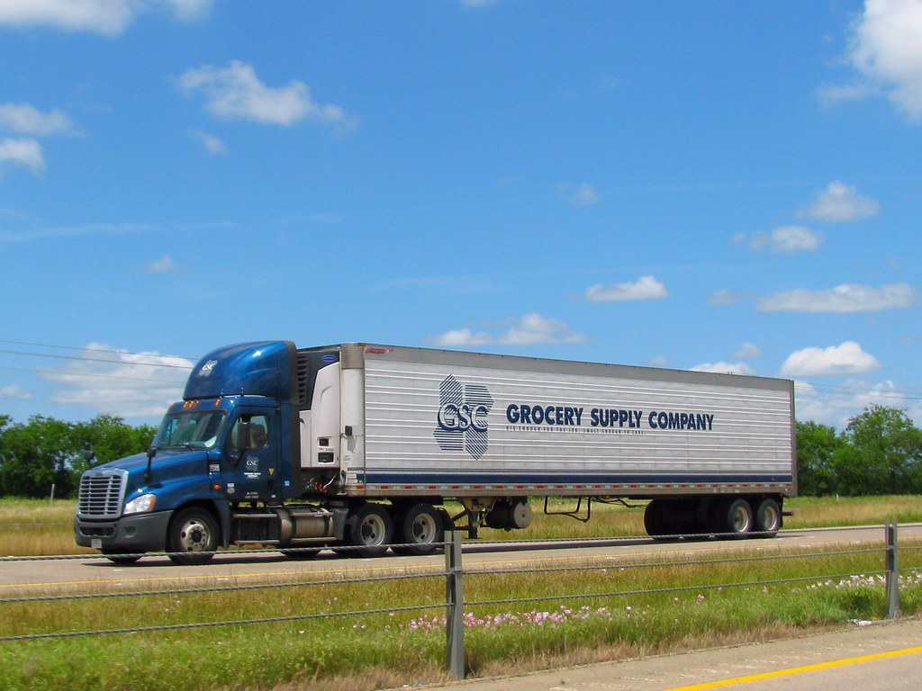 Grocery delivery trucks and warehouse operations